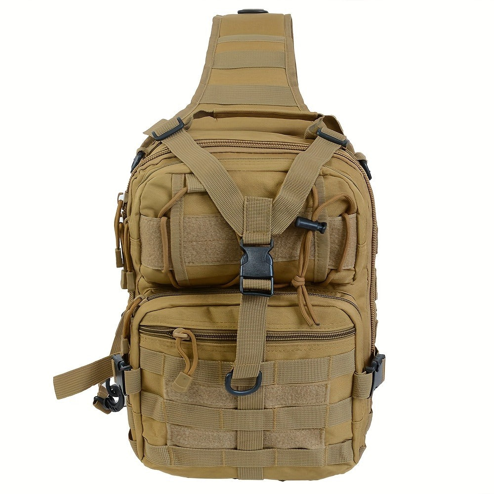 Tactical Chest Bag – Single Shoulder Crossbody Sling Pack for Hiking, Patrol & Outdoor EDC, Adjustable Strap, Multi-Pocket