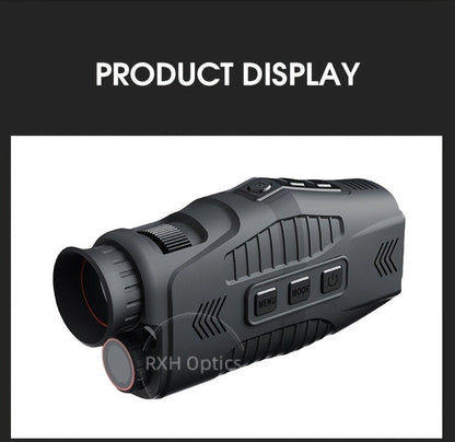 Night Vision Monocular with 850nm IR Illuminator, 5X Digital Zoom 2.5K FHD Camera 1.54" Display, Infrared Night Vision Scope for Hunting Camping Wildlife Surveillance, 2000mAh Battery 6Hr Runtime