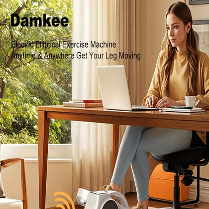Under Desk Elliptical Machine – 12-Speed Electric Seated Leg Exerciser, Quiet & Portable Foot Pedal Trainer with Remote, for Seniors & Home Office Workouts