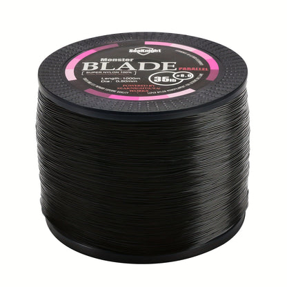 Monofilament Fishing Line 1000M / 1093Yds – Nylon Mono Line for Freshwater & Saltwater, 2-35LB, Black & White