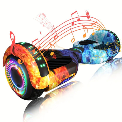 Self Balancing Hoverboard 6.5" LED Light Up Wheels 300W Motor 7.5MPH for Kids Teens Adults Multiple Colors