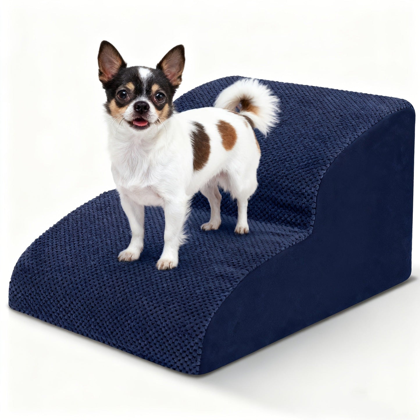 Dog Stairs for High Beds & Sofa - Extra Wide Foam Pet Steps with Non-Slip Bottom, Soft Cushioned Dog Ramp for Couch, Ideal for Small Dogs, Senior & Injured Pets, 2/3/4 Steps, 6 Colors