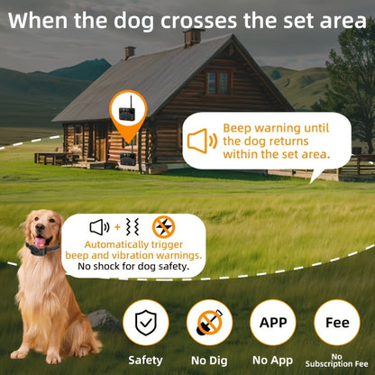 Wireless Dog Fence System with Remote Training Collar - 2.4GHz 800ft Range, 9-Level Adjustable, Containment System for Small Medium Large Dogs, 1/2/3 Dogs