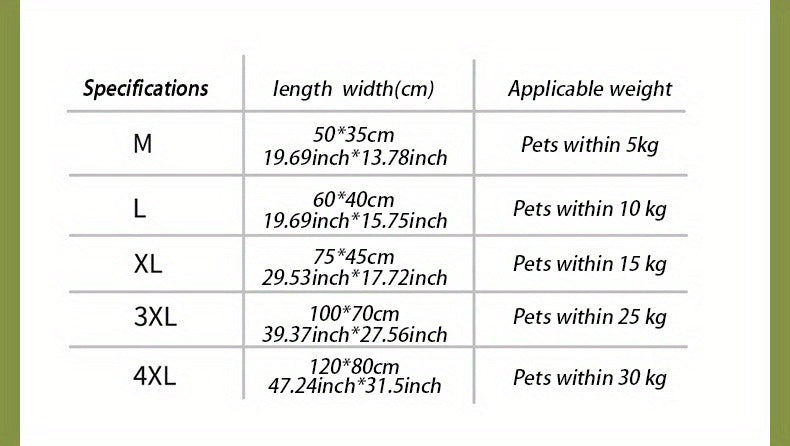 Thickened Dog Bed & Cat Bed Mat with Pillow – Anti-Slip, Machine Washable, Detachable Crate Mat for All Dogs & Cats, L & XL
