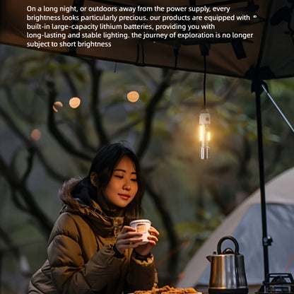 Rechargeable LED Flashlight 6-Pack - Transparent COB Side Light, 6 Modes Multifunction Handheld Torch, ABS Body for Camping, Hiking, Work & Emergency Power Outage