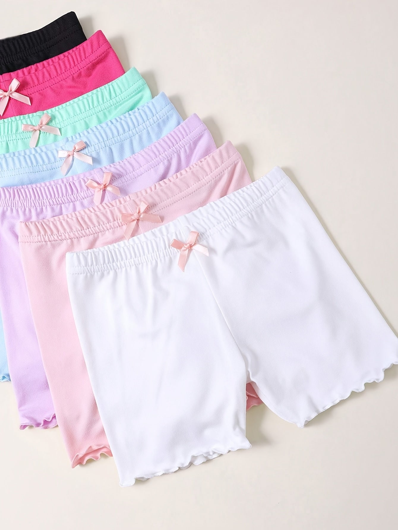 Girls' Boxer Briefs - 7-Pack Bow Detail