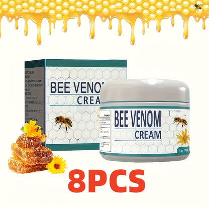 Bee Venom Joint & Muscle Cream for Hands Feet Knees Lumbar Support - Hydrating Glycerin Paraffin Wax Fragrance-Free Soothing Relief Cream All Skin Types Daily Wellness Care