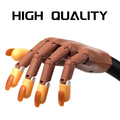 Nail Practice Hand Kit for Acrylic Nails Flexible Training Hand with 200pcs Replacement Nail Pads Clippers Files and Brush - Complete Manicure Training Tools for Beginners and Nail Salons