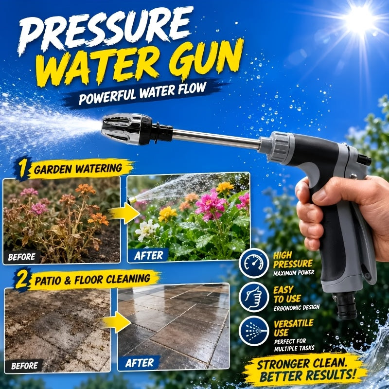 High-Pressure Foam Cleaning Gun, Equipped with 1/2 Inch And 3/4 Inch Hose Adapters, 360-Degree Rotating Nozzle with Adjustable Modes, Suitable for Women And The Elderly, Car Cleaning Tool, Suitable for Cars, Yards, And Various Cleaning Facilities