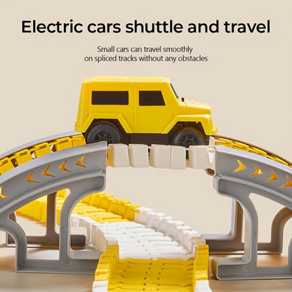 Roller Coaster Track Set 467pcs for Kids Ages 3 4 5 6 7 8 – Electric Race Car DIY Assembly Obstacle Challenge Track Toy STEM Engineering Gift Boys Girls Birthday Christmas