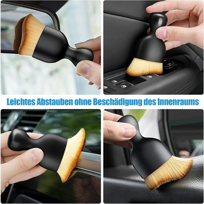 11-Piece Car Cleaning Kit – Tire Brush, Microfiber Wash Gloves, Thick Absorbent Pads & Detail Sponges for Interior & Exterior Car Detailing, Complete Auto Wash Set, Gray