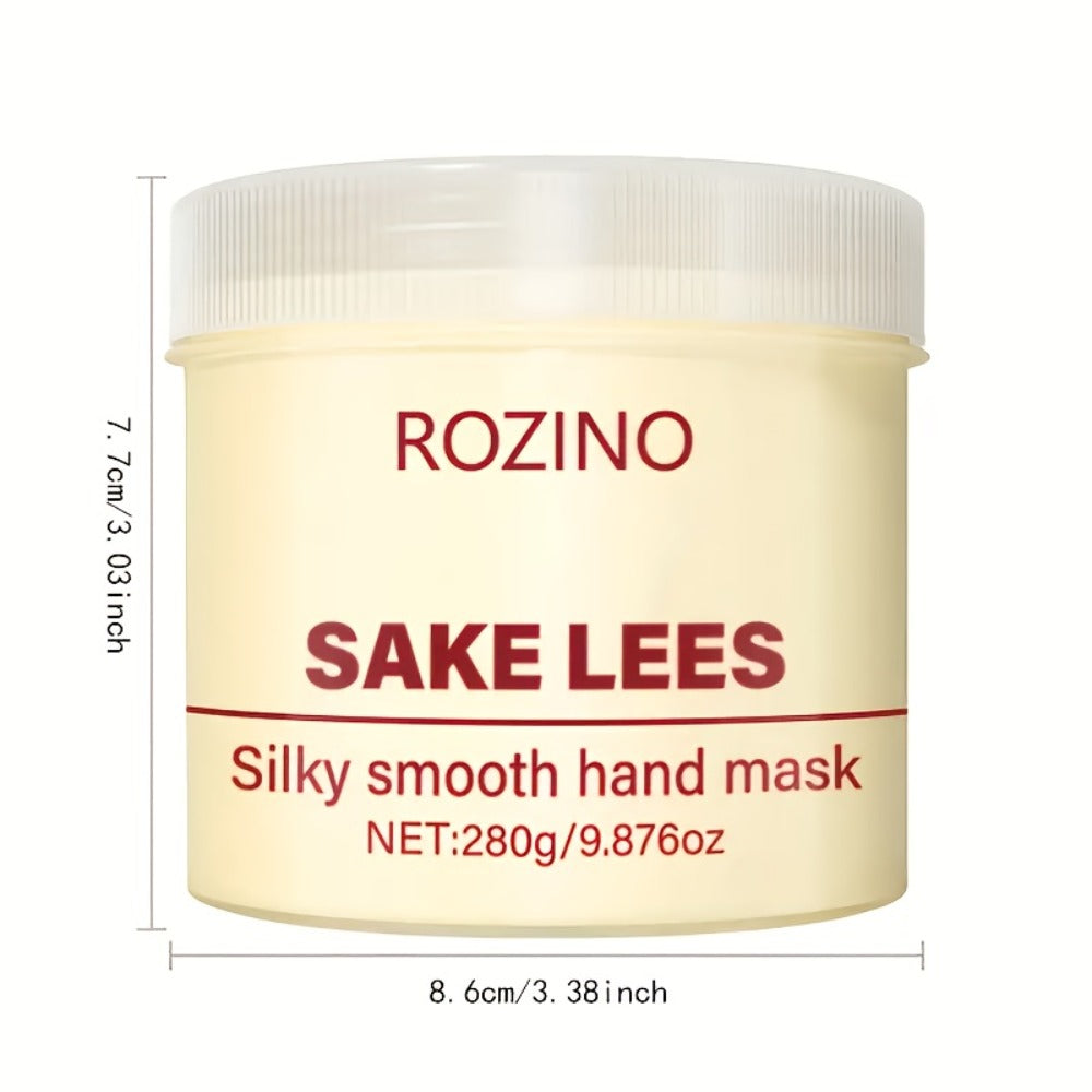 Hand Mask Cream 280g Moisturizing Brightening with Licorice & Distillers Grains – Deep Hydration for Dry Rough Peeling Hands, Hypoallergenic Anti-Aging Skin Care Treatment for Women