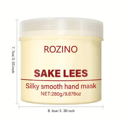 Hand Mask Cream 280g Moisturizing Brightening with Licorice & Distillers Grains – Deep Hydration for Dry Rough Peeling Hands, Hypoallergenic Anti-Aging Skin Care Treatment for Women