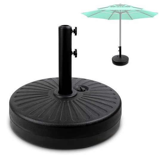 Umbrella Base, Patio 80 Lbs Heavy Duty HDPE Water Sand Fillable Umbrella Stand 19 Inch shown in the main product view
