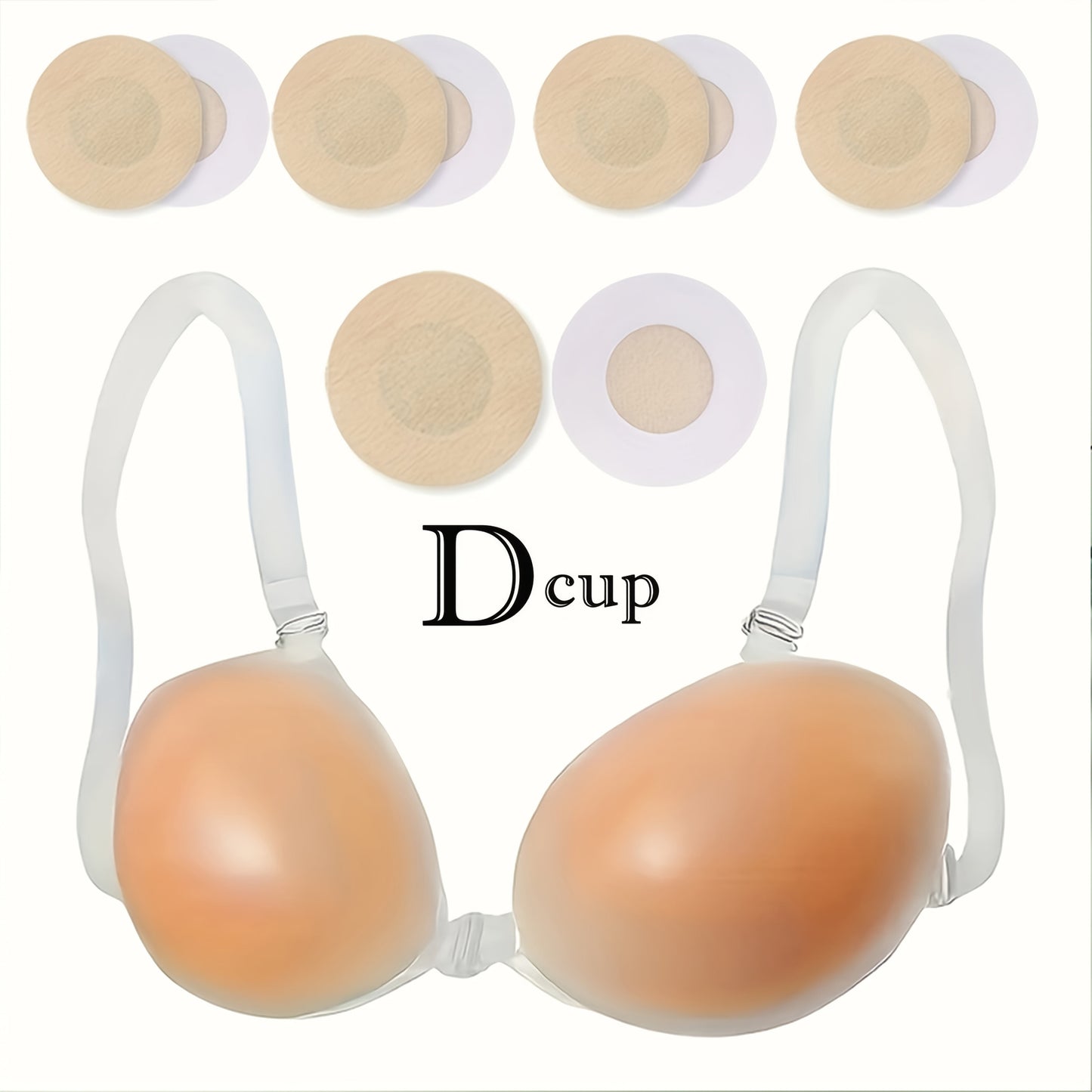 Women’s 2-Pack Seamless Adhesive Bra - Lace Detail Comfort