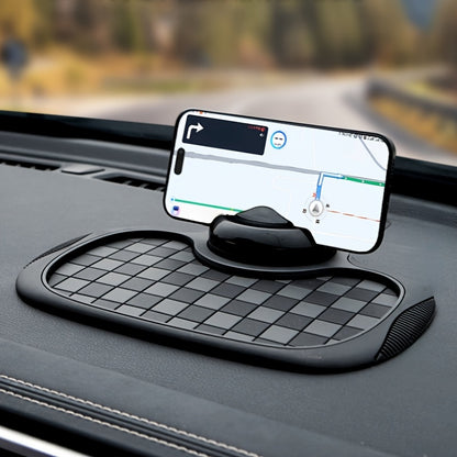 Multifunctional Car Anti-Slip Pad, Car Mobile Phone Holder with Digital Number Plate, Dashboard Anti-Slip Storage Pad