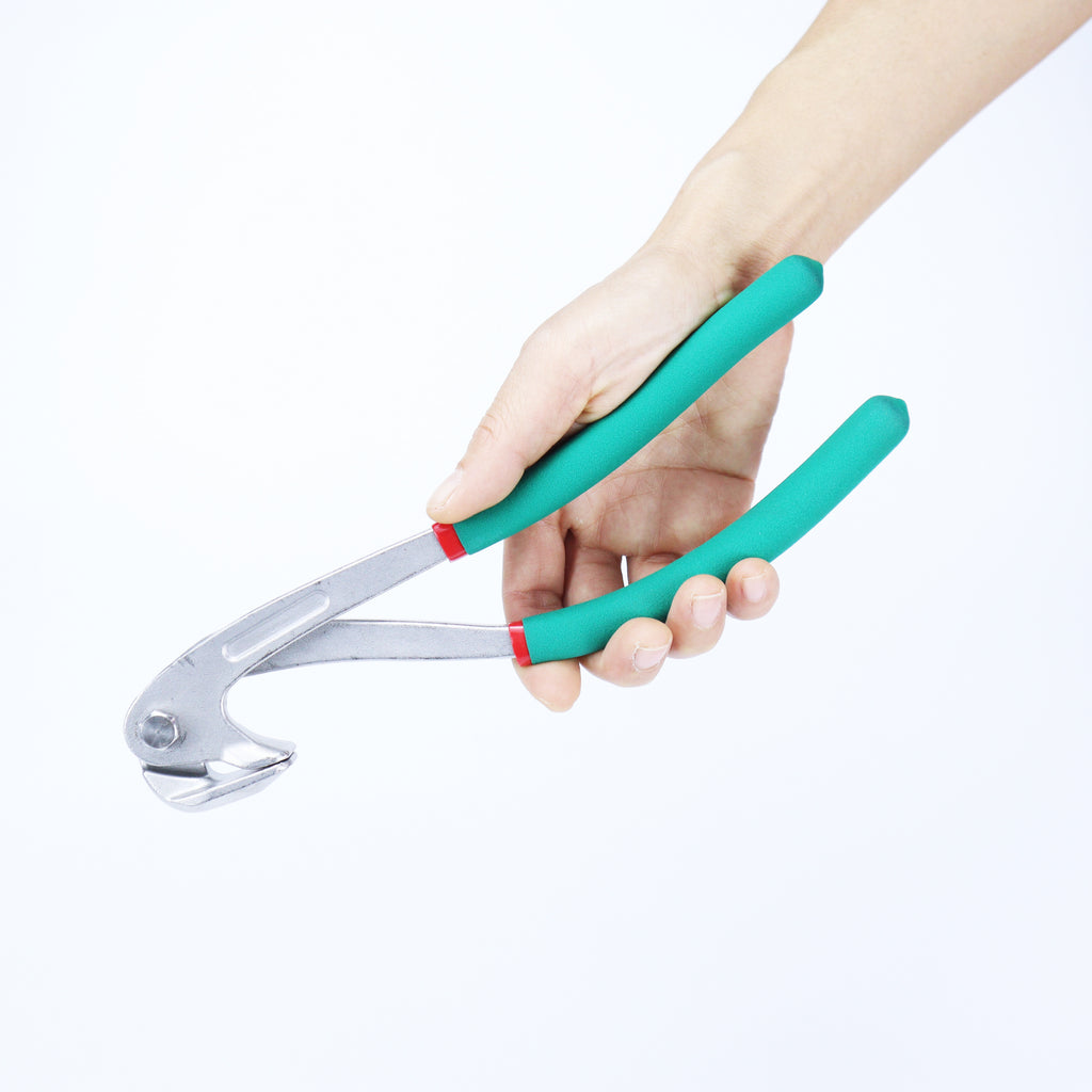 Heavy Duty Body Dent Edge Pliers | Portable Auto Collision Repair Edge Pliers - Door Edge Hawkbill Pliers, Ergonomic Green Handle & Durable Construction, Door Wing Crimping Tool, Stainless Steel Material By Yx&St