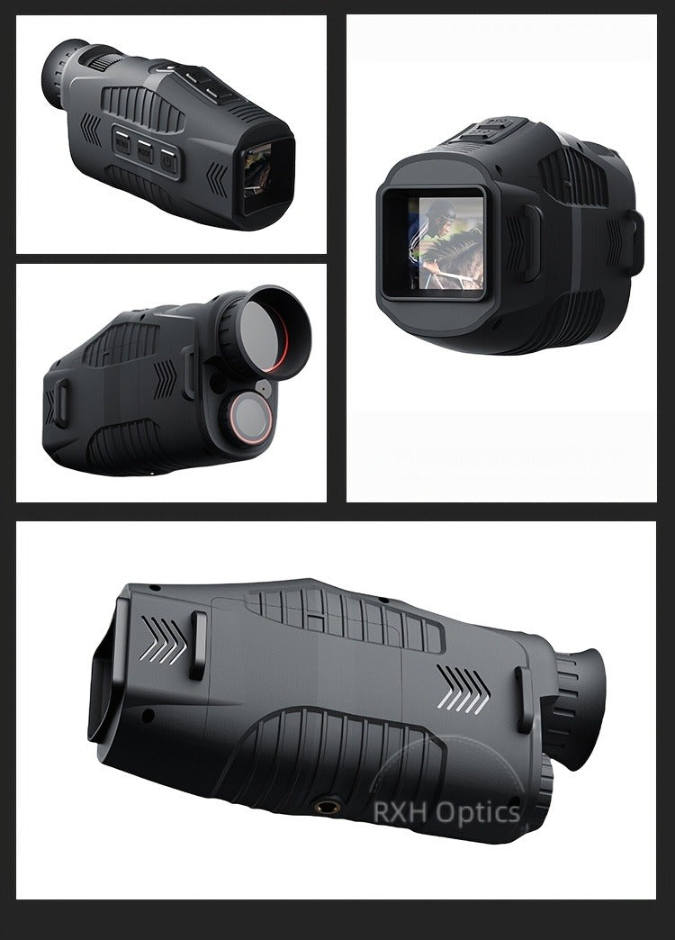 Night Vision Monocular with 850nm IR Illuminator, 5X Digital Zoom 2.5K FHD Camera 1.54" Display, Infrared Night Vision Scope for Hunting Camping Wildlife Surveillance, 2000mAh Battery 6Hr Runtime