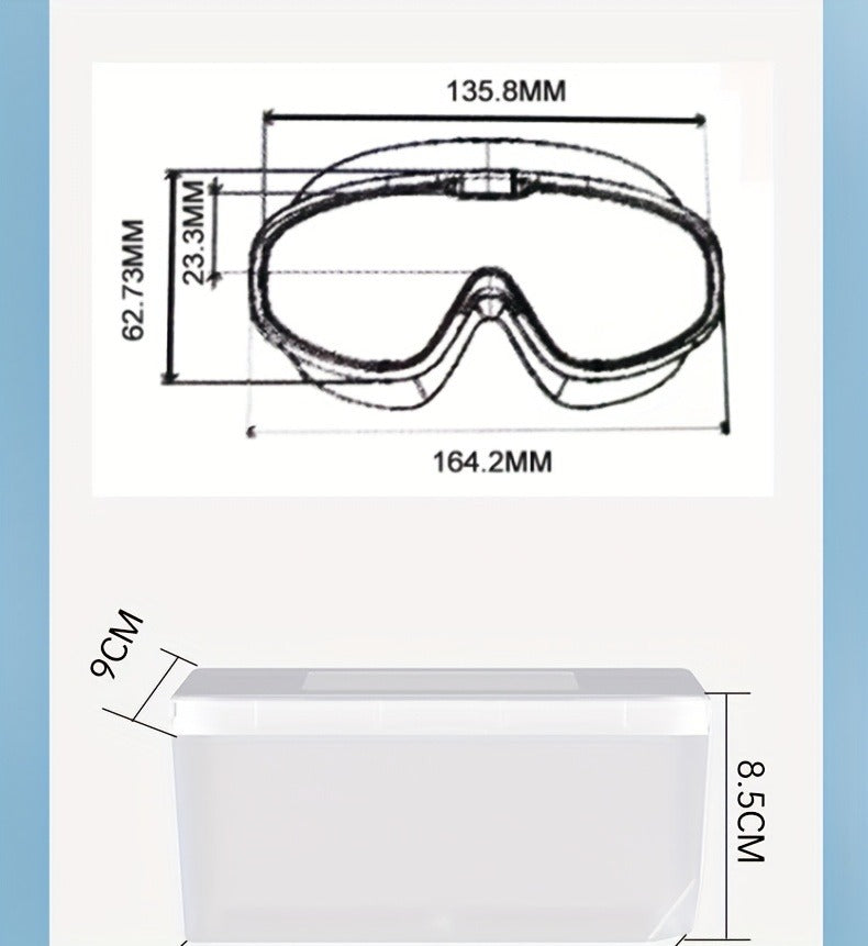 Anti-Fog Swimming Goggles Set – UV Protection, Earplugs & Nose Clip