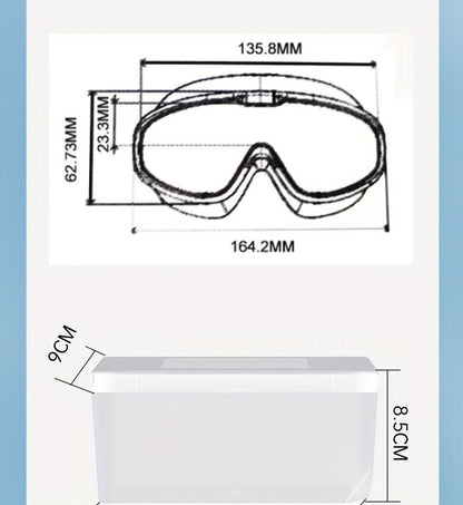 Anti-Fog Swimming Goggles Set – UV Protection, Earplugs & Nose Clip
