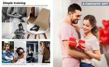 Pelvic Floor Trainer Electric Massage Cushion – 6 Vibration Modes, Wireless Rechargeable, Hip & Leg Muscle Training for Men Women, Home Gym Office Use