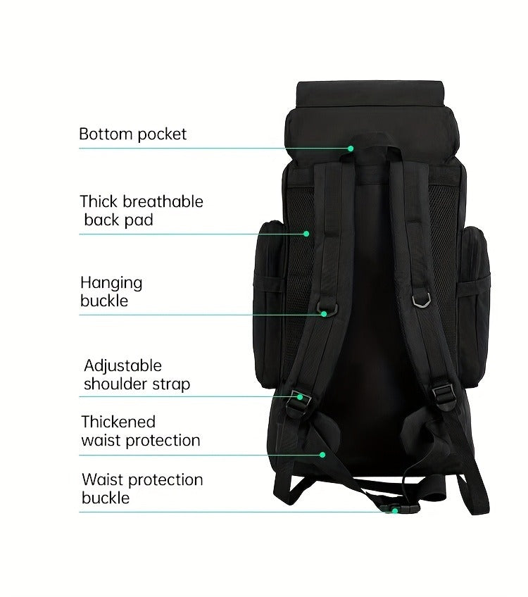 Tactical Backpack for Men & Women – Lightweight Packable Hiking Backpack 21L, Multi-Compartment Camping Rucksack with Adjustable Straps, Waterproof Outdoor Daypack for Camping, Trekking & Travel