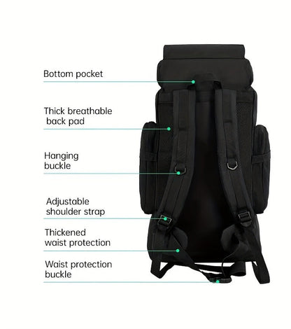 Tactical Backpack for Men & Women – Lightweight Packable Hiking Backpack 21L, Multi-Compartment Camping Rucksack with Adjustable Straps, Waterproof Outdoor Daypack for Camping, Trekking & Travel