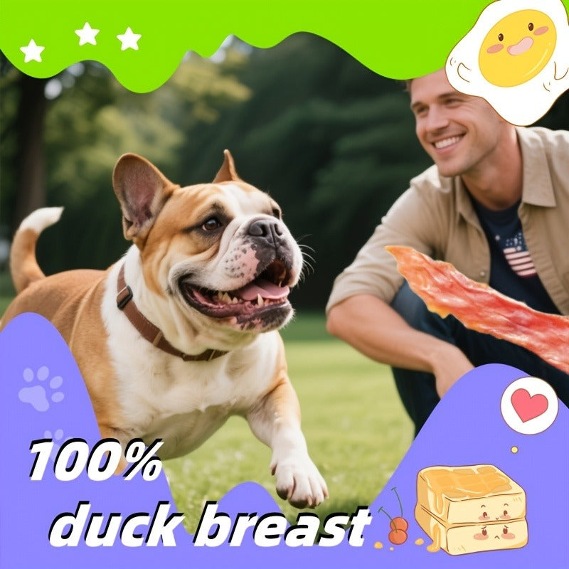 Air-Dried Dog Treats Chicken & Duck Breast Sticks – Single Ingredient Grain Free High Protein Dog Chews, Natural Jerky Snacks for Dogs, Multiple Sizes 100g 200g 300g 600g