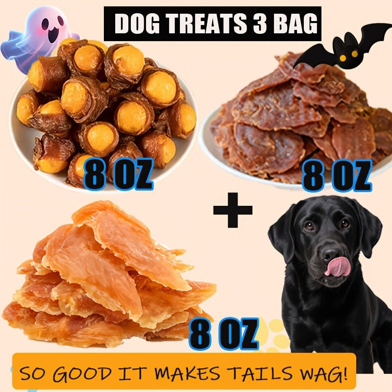 Freeze-Dried Dog Treats Assorted Pack – High Protein Chicken Duck & Egg Yolk Chews, Grain-Free Natural Training Rewards for Puppies Small Medium Large Dogs, Soft Chew Variety Bundle