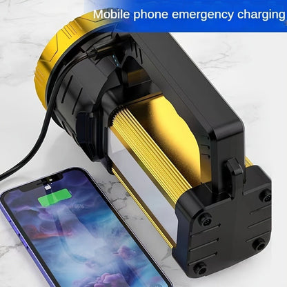 Zoomable LED Flashlight Rechargeable - 2000 Lumen High Power Torch, Adjustable Brightness, 2400mAh Battery, Super Bright Zoom Light for Camping, Fishing & Outdoor Activities