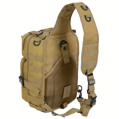 Tactical Chest Bag – Single Shoulder Crossbody Sling Pack for Hiking, Patrol & Outdoor EDC, Adjustable Strap, Multi-Pocket