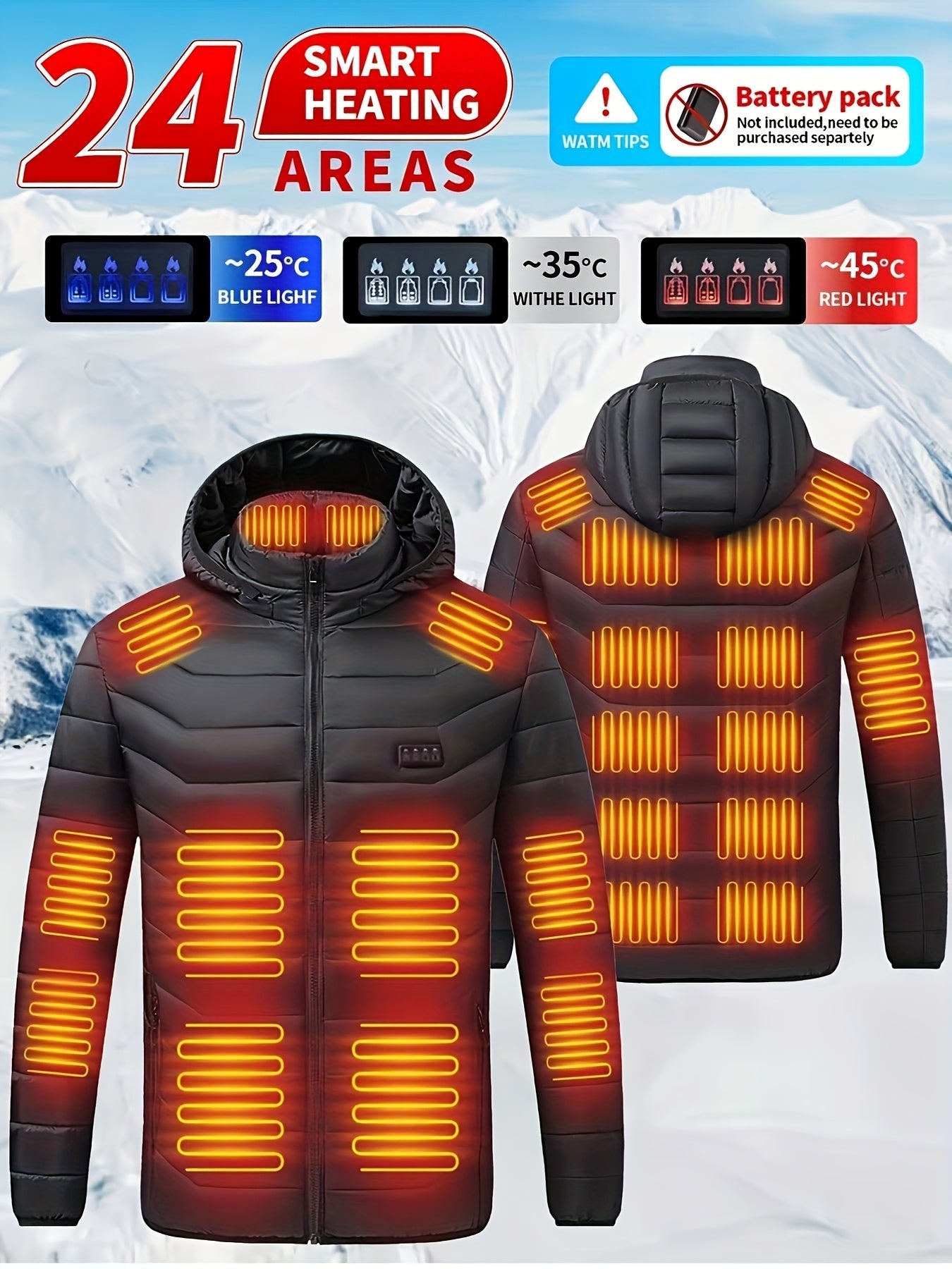 Men's Heated Pullover Jacket