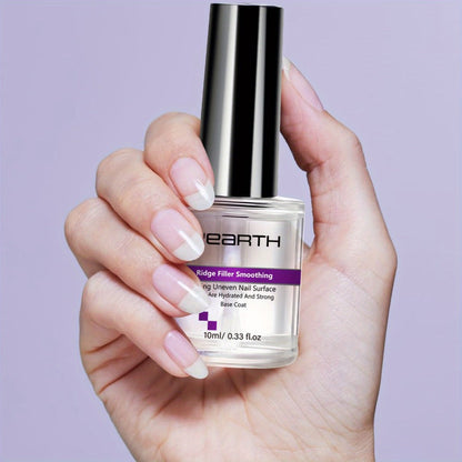 Nail Strengthening Polish 10ml Glycerin & Hyaluronic Acid Formaldehyde-Free — Hardener Treatment for Thin Brittle Weak Nails Fast Results, Light Beige Sheer Base Coat for Fingernails Toenails Women