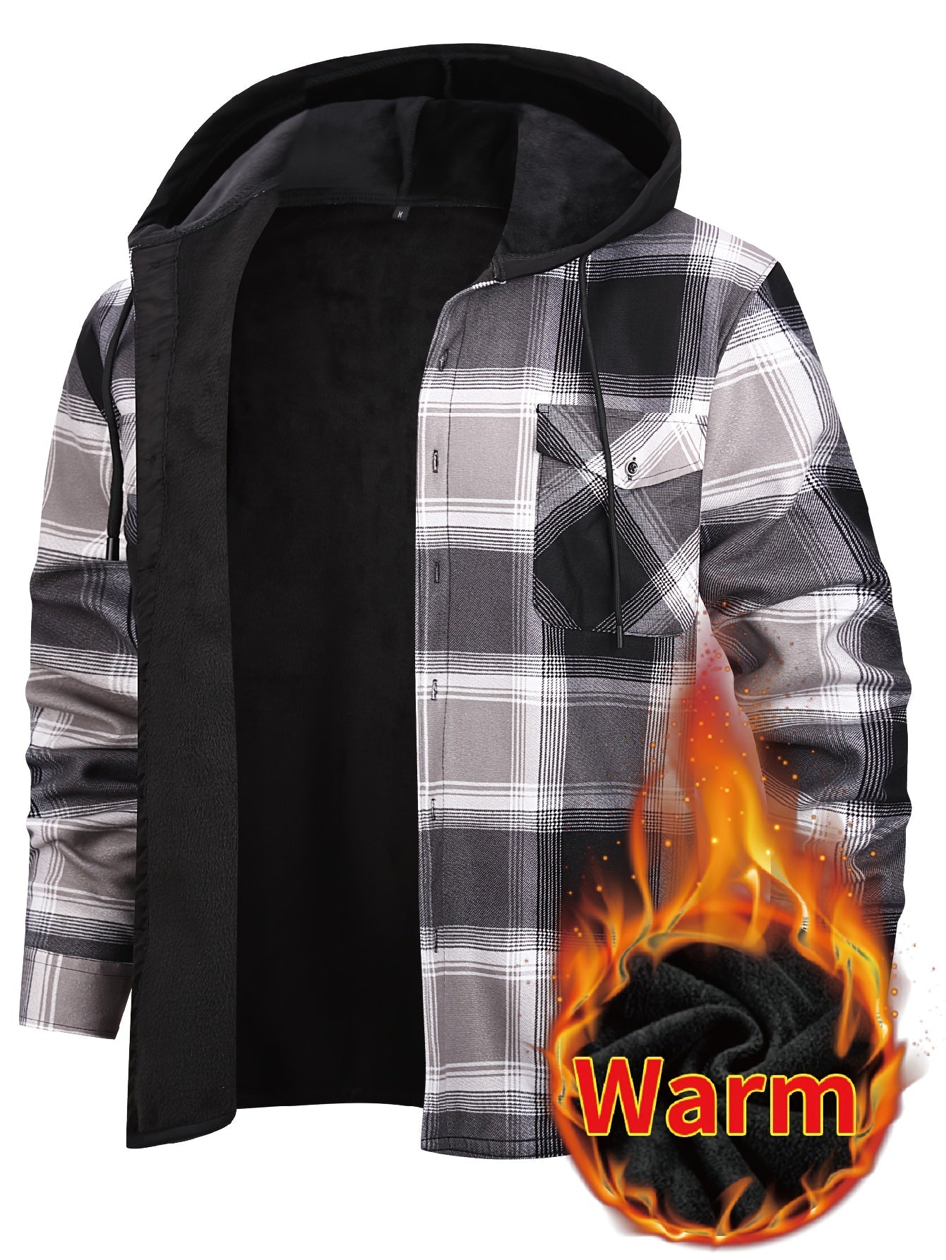 Men's Versatile Plaid Single-Breasted Blazer