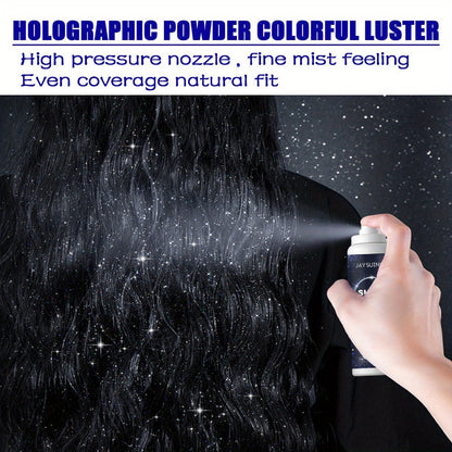Shimmer Glitter Body Spray 60ml Waterproof Long-Lasting Highlighter for Skin Hair & Clothing — Fine Mist Sparkle Glow Spray for Parties, Festivals, Halloween, Christmas & Nightclub