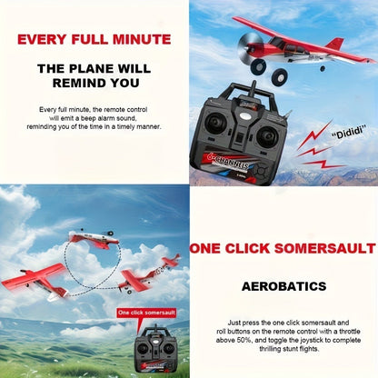 RC Airplane QIDI560 M7 Brushless Fixed Wing – 6-Channel 6-Axis Gyro Remote Control Plane with 3D Stunts, EPP Foam Aircraft, 120M Range, 2 Batteries Included, Gift for Beginners & Hobbyists
