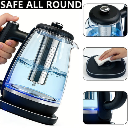Electric Kettle 1150W Fast Heating – Removable Stainless Steel Filter, Overheat Protection & Easy to Clean, Versatile Hot Water Kettle for Coffee, Tea & Drinking Water, Ideal Kitchen Gift