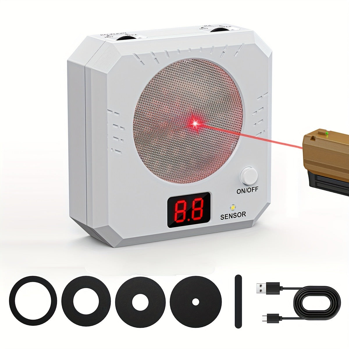 Rechargeable Laser Dry Fire Training Target Set 4 Difficulty Levels