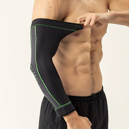 Compression Elbow Brace Arm Sleeves 2pcs Non-Slip Breathable Elbow Support for Tendonitis Tennis Elbow Golfer Elbow Pain Relief for Men Women Basketball Gym Sports
