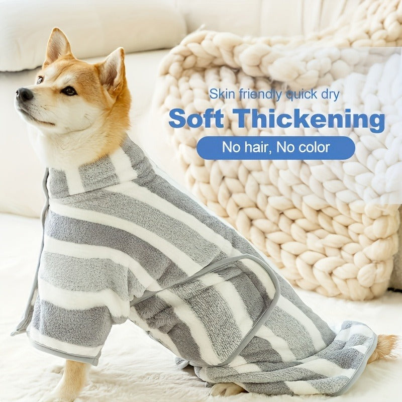 Microfiber Pet Towel Quick-Dry Super Absorbent Dog Bath Towel for Bathing Swimming Beach Outdoor S M L Gray Soft Lightweight Dog Grooming Towel