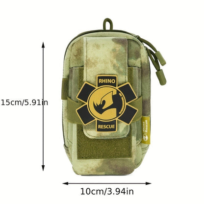 Tactical IFAK Waist Bag EDC First Aid Kit Pouch – 8-Piece Emergency Trauma Kit with Bandage, Gauze & Tourniquet for Outdoor, Camping & Everyday Carry