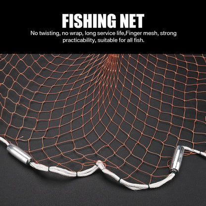 Saltwater Casting Net Set with Fish Basket – 12-Foot Diameter, 0.12" Mesh, Heavy-Duty Zinc-Plated Lead Sinkers for Rapid Sinking – American-Style Fishing Net Ideal for Pier, Beach & Surf Fishing