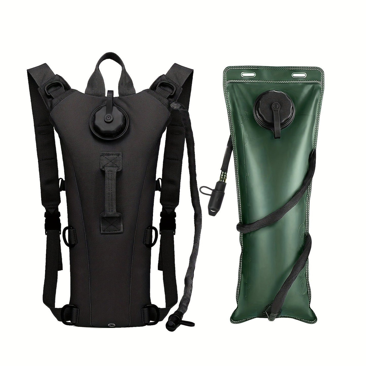 Water Bladder Backpack with 3L & 101.44oz BPA-Free Bladder – Oxford Cloth Hydration Pack for Hiking, Camping & Outdoor Adventures, Multiple Colors Available