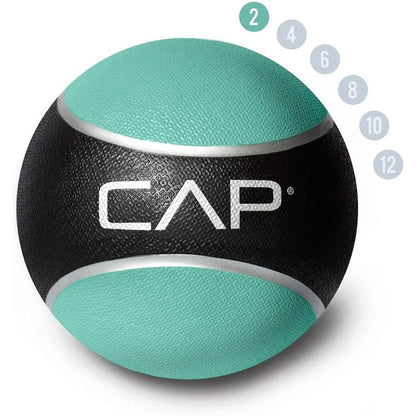 Medicine Ball Rubber Textured Grip for Strength, Balance & Core Training – 2LB to 4LB for Home Gym, Yoga & Full Body Workouts