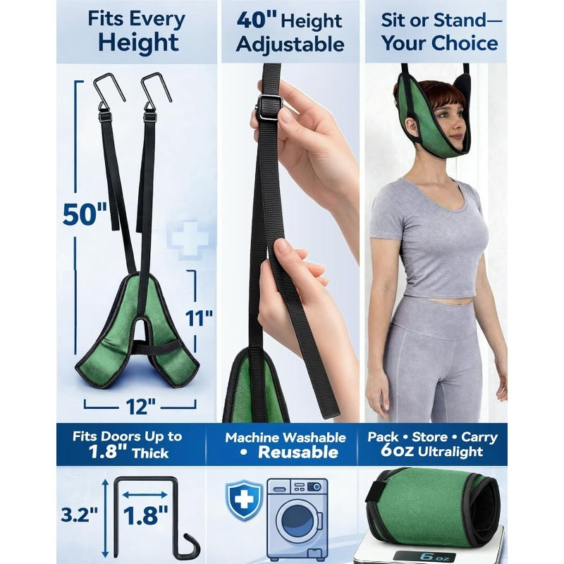 Door-Mounted Cervical Traction Device – Neck Decompressor