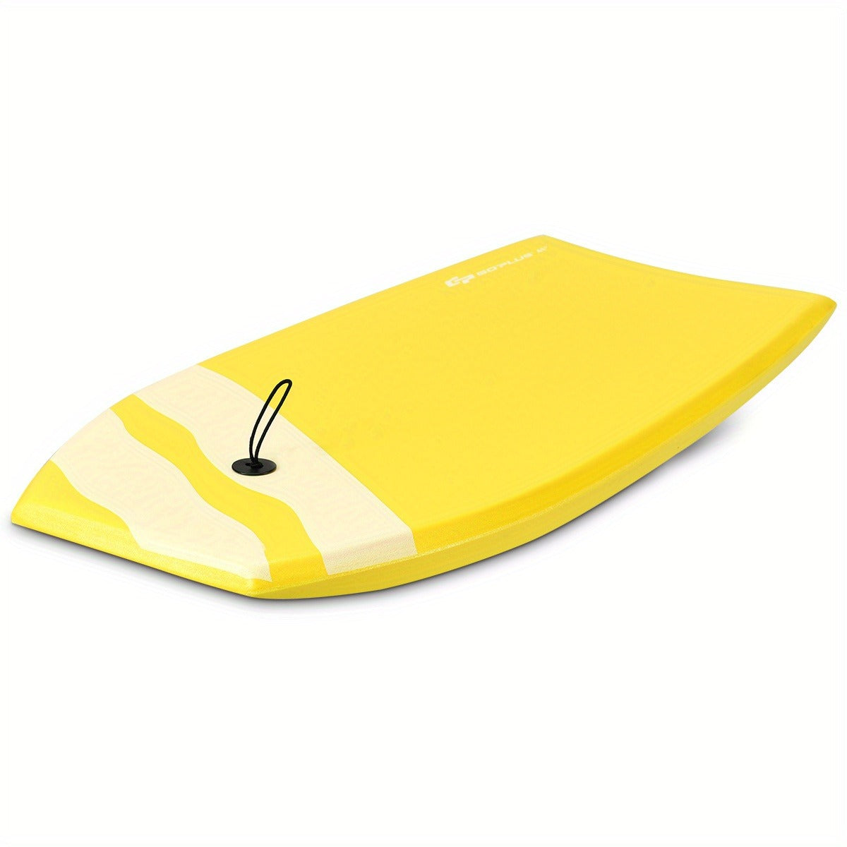 EPS Core Bodyboard 41" with Leash – XPE Deck HDPE Slick Bottom Crescent Tail, Lightweight High-Speed Body Board for Surfing Ages 14+ Up to 189lbs