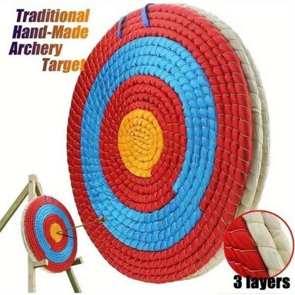 Archery Straw Target Round – Multi-Color Bow Shooting Practice Target for Outdoor Backyard Range Training | 19.69" & 20" Sizes