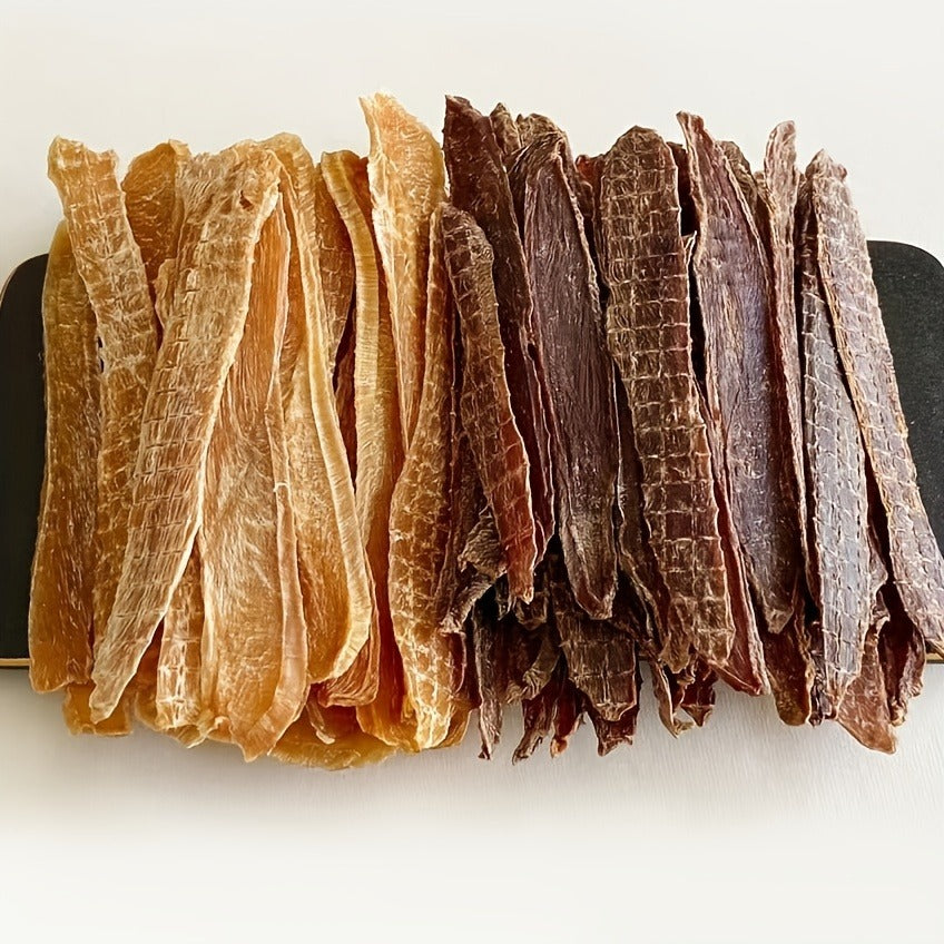 Duck Jerky Dog Chews Real Meat High Protein Low Fat Long-Lasting Dental Treats for Small Medium Large Dogs Training Reward Easily Digestible 150g