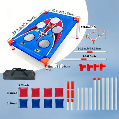 Bean Bag Toss Game Set – 5-Hole Scoring Board, 8 Bean Bags & Carry Bag – Outdoor Backyard Lawn & Beach Game for Adults & Kids, Family Party, Birthday & Holiday Gift