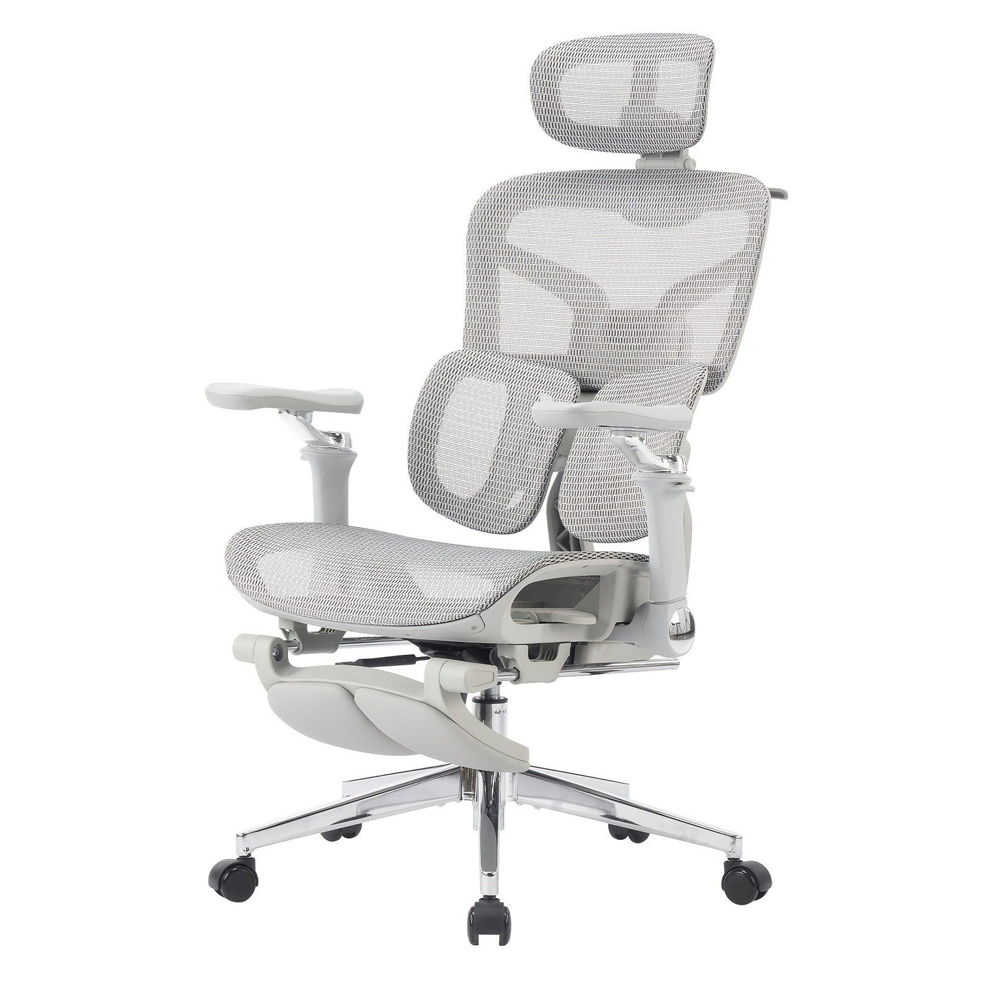 Ergonomic Office Chair with Footrest & 6D Armrests – High Back Lumbar Support Swivel Desk Chair for Home Office